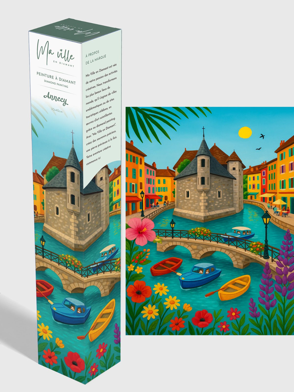 Annecy le Palais de l’Isle – Peinture en Diamant - Ma Ville en Diamant