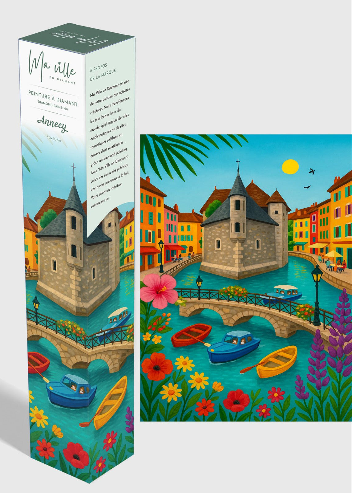 Annecy le Palais de l’Isle – Peinture en Diamant - Ma Ville en Diamant