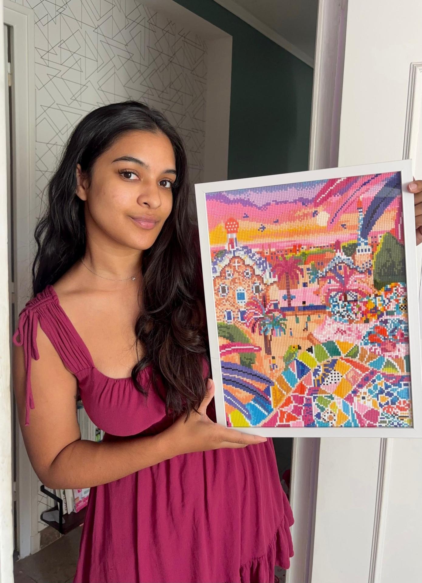 Barcelone Parc Güell - Peinture en Diamant - Ma Ville en Diamant