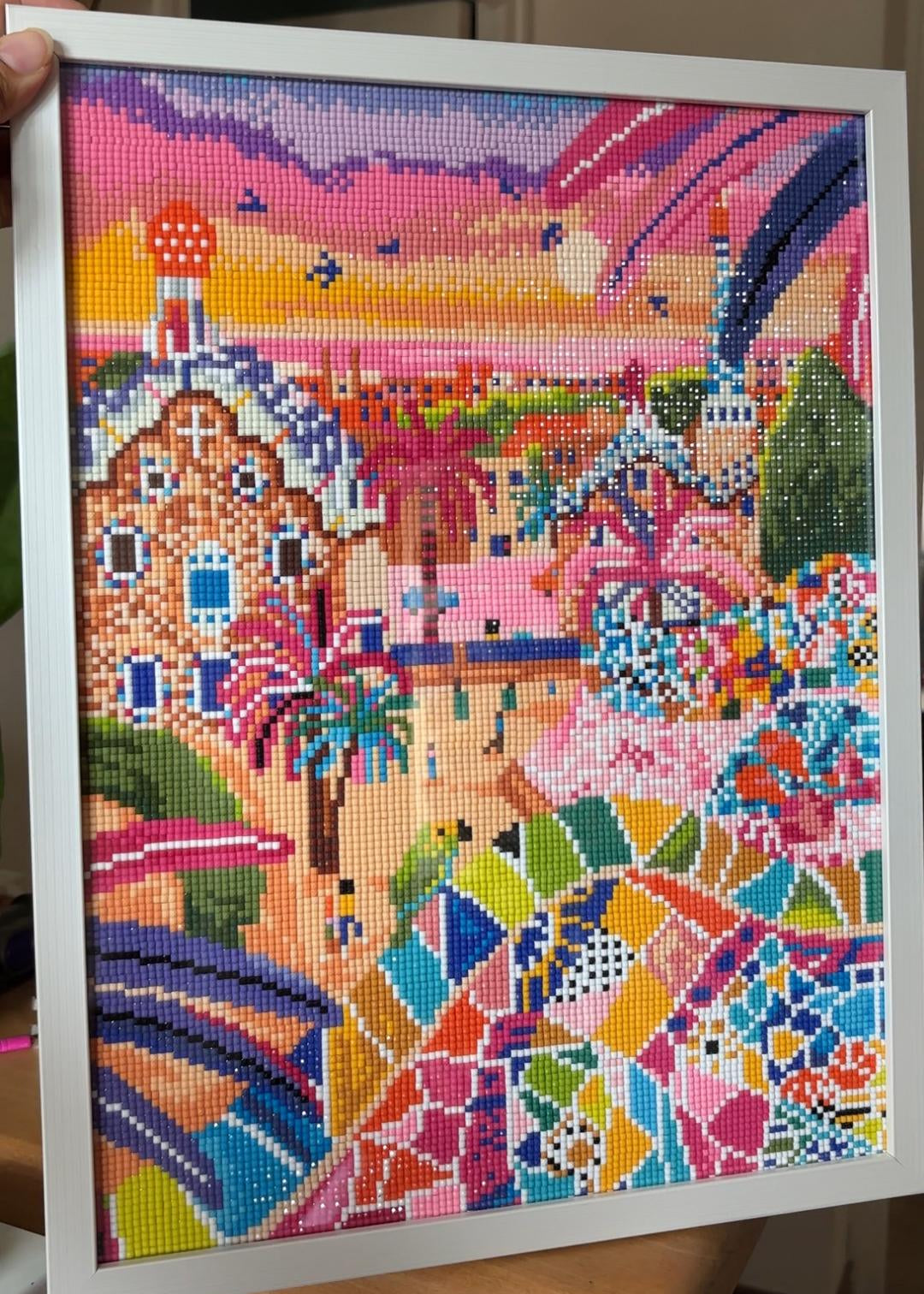 Barcelone Parc Güell - Peinture en Diamant - Ma Ville en Diamant