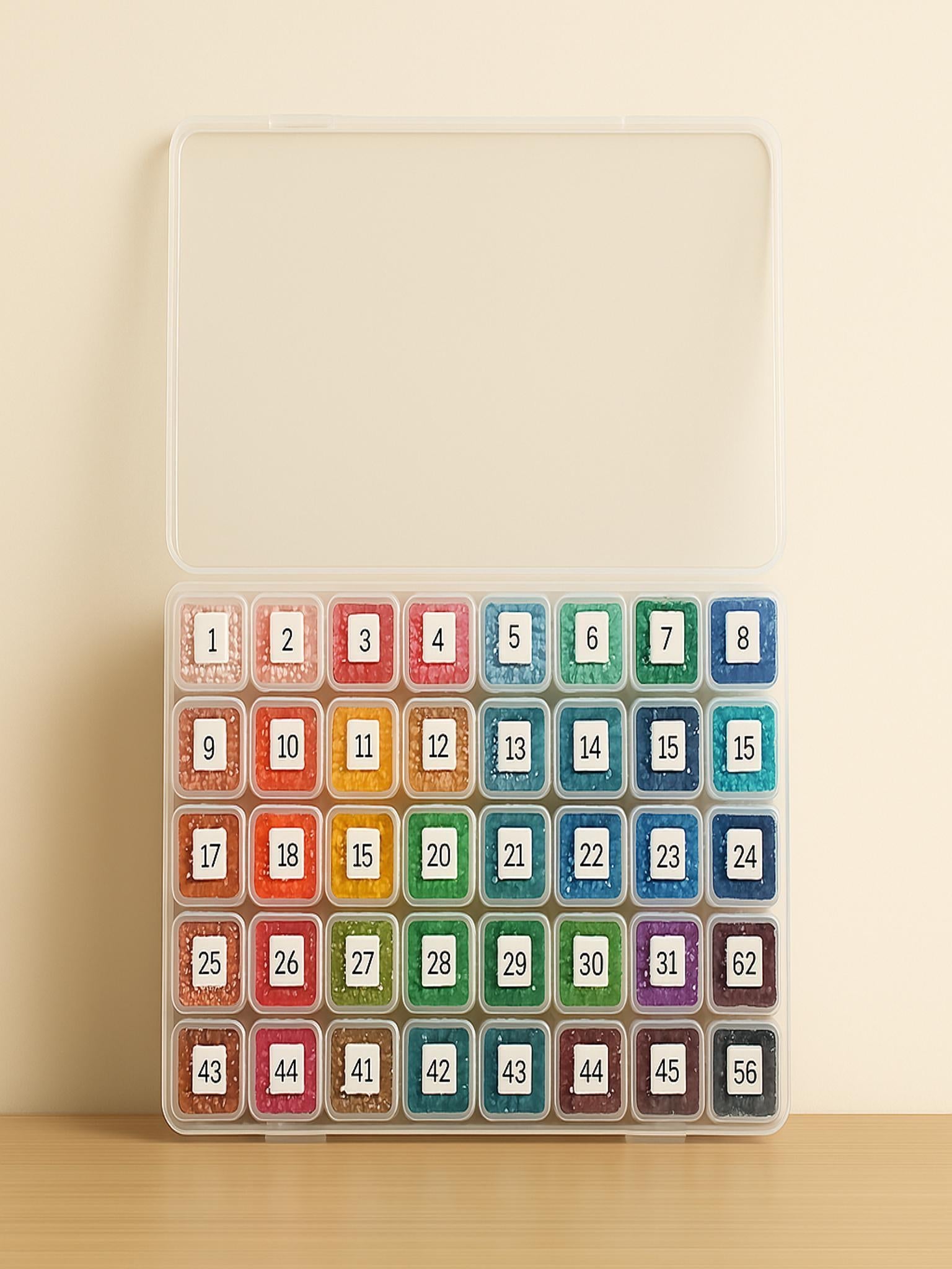 Boîte de Rangement 56 Cellules pour Diamants – Organisation et Praticité - Ma Ville en Diamant