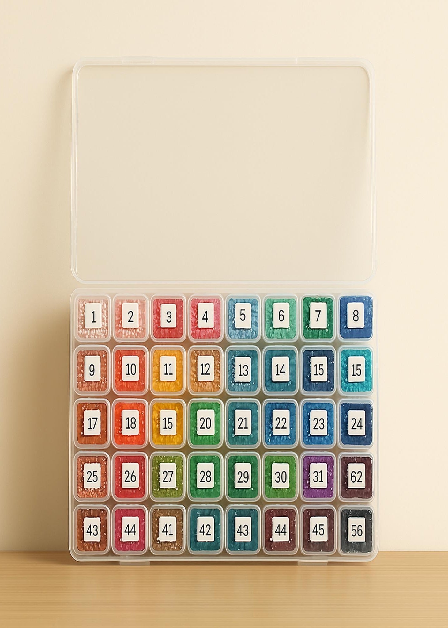 Boîte de Rangement 56 Cellules pour Diamants – Organisation et Praticité - Ma Ville en Diamant