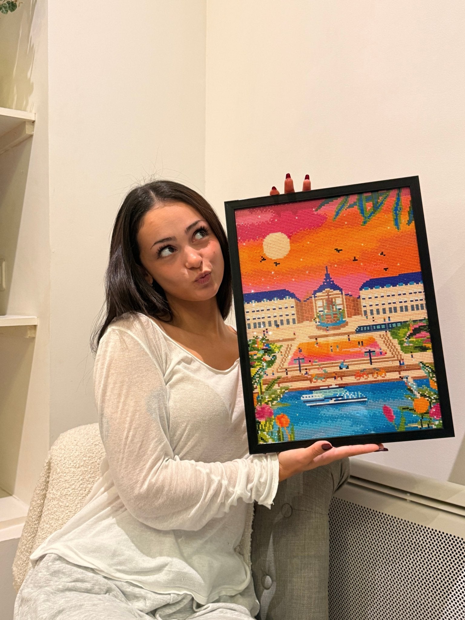 Bordeaux la Place de la Bourse - Peinture en Diamant - Ma Ville en Diamant