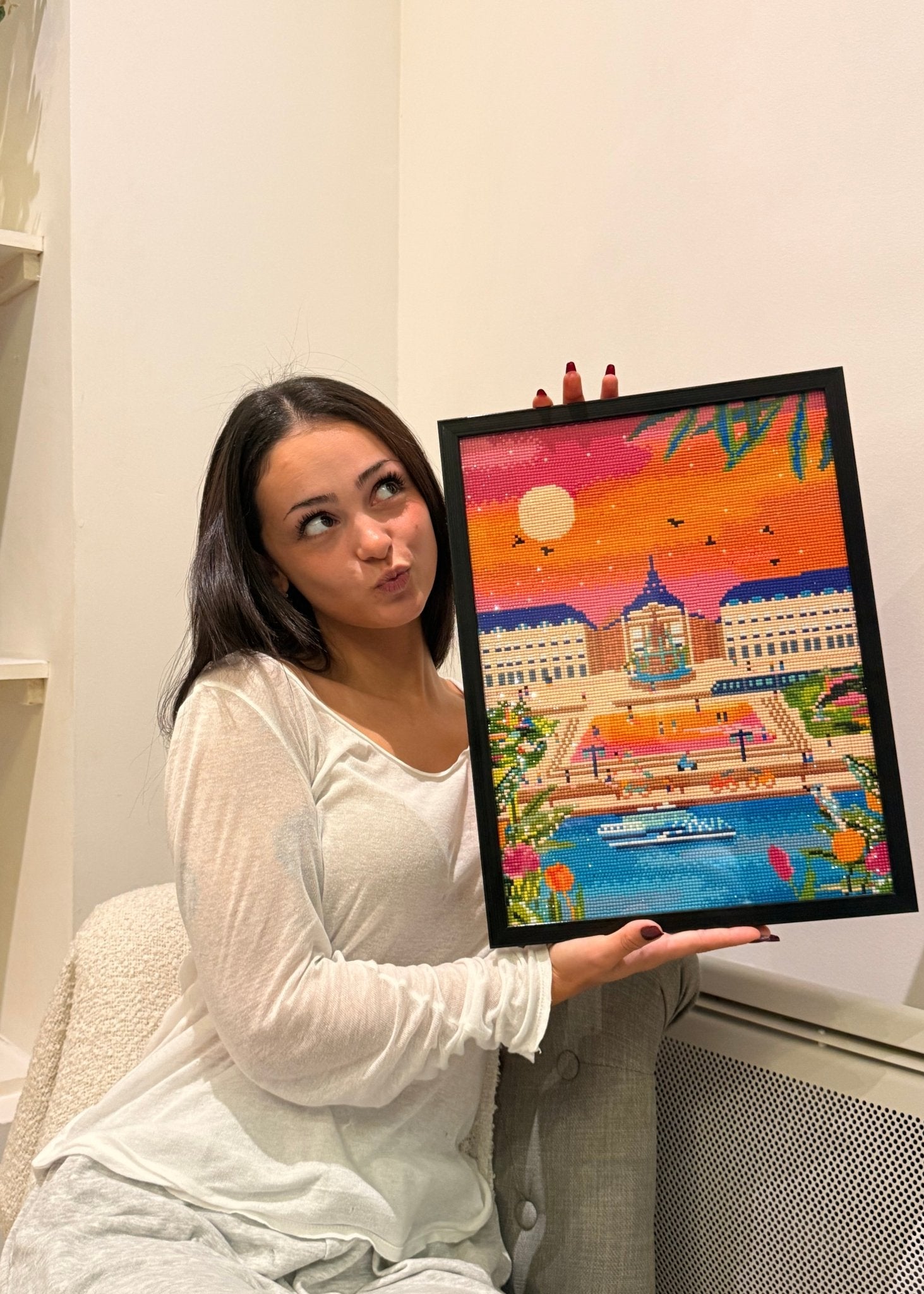 Bordeaux la Place de la Bourse - Peinture en Diamant - Ma Ville en Diamant