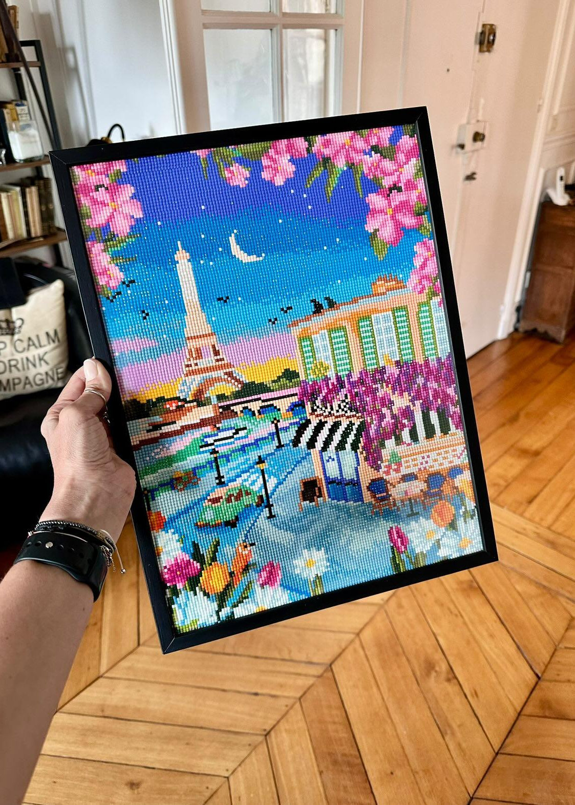 Diamond Painting Paris sous la nuit – Peinture en diamant 30x40cm – Kit créatif complet - Ma Ville en Diamant