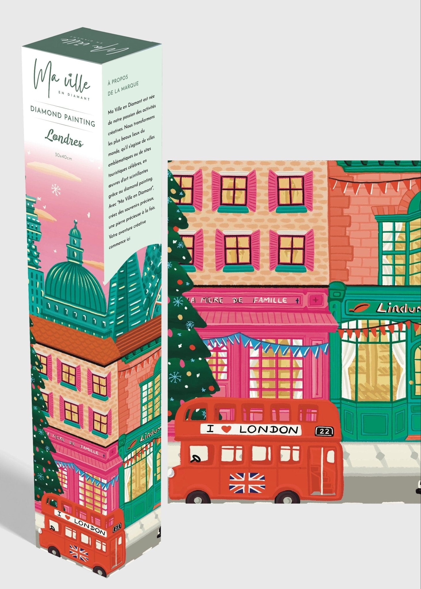Londres à Noël - Diamond Painting - Ma Ville en Diamant