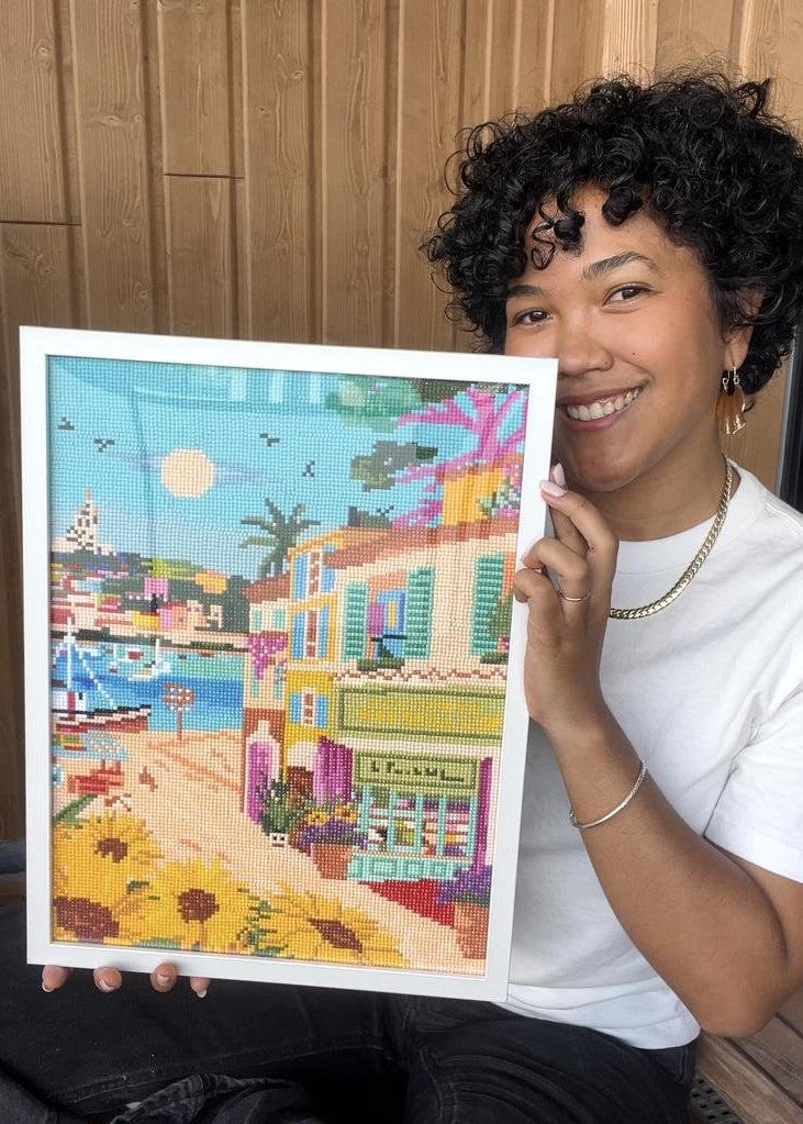 Marseille le vieux port - Peinture en Diamant - Ma Ville en Diamant