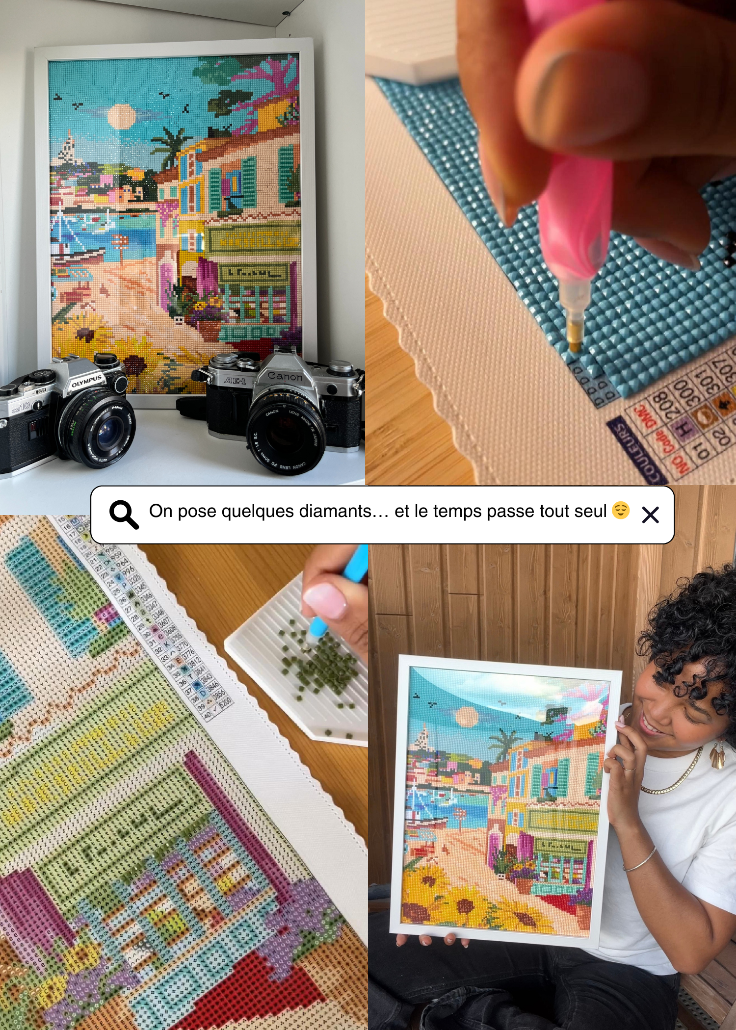 Marseille le vieux port - Peinture en Diamant