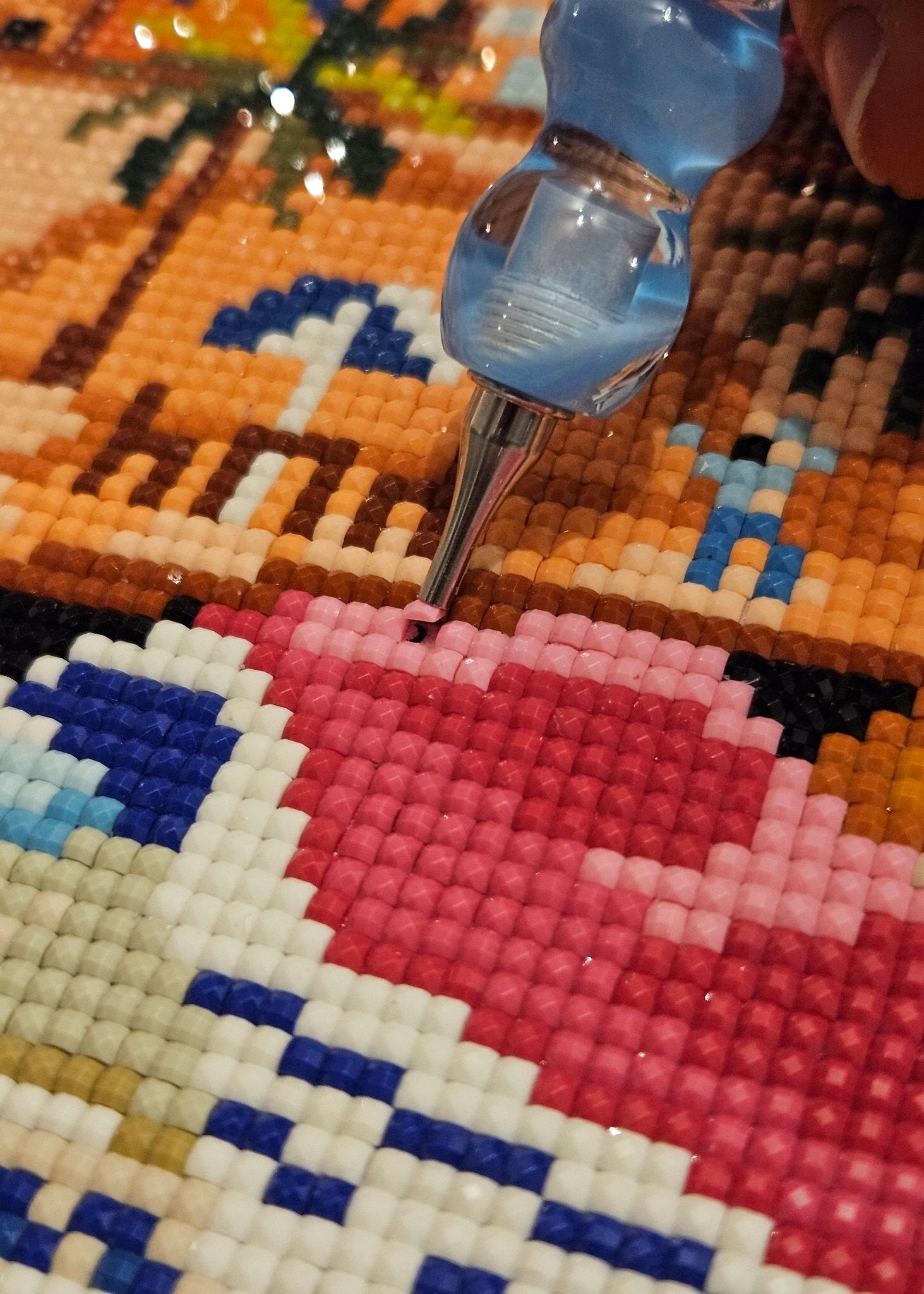 Menton aux couleurs pastel - Peinture en Diamant - Ma Ville en Diamant