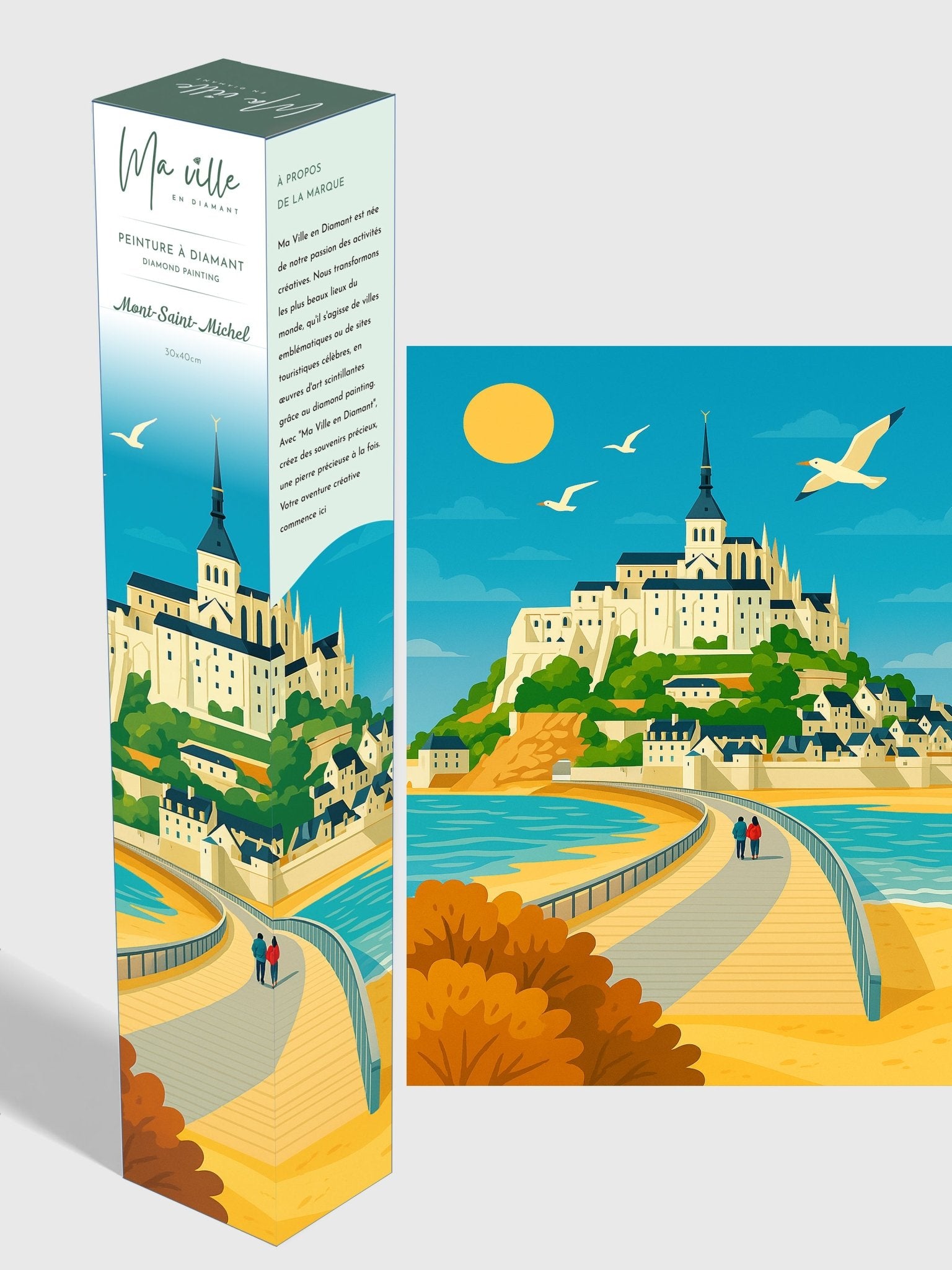 Mont Saint Michel - Peinture en Diamant - Ma Ville en Diamant