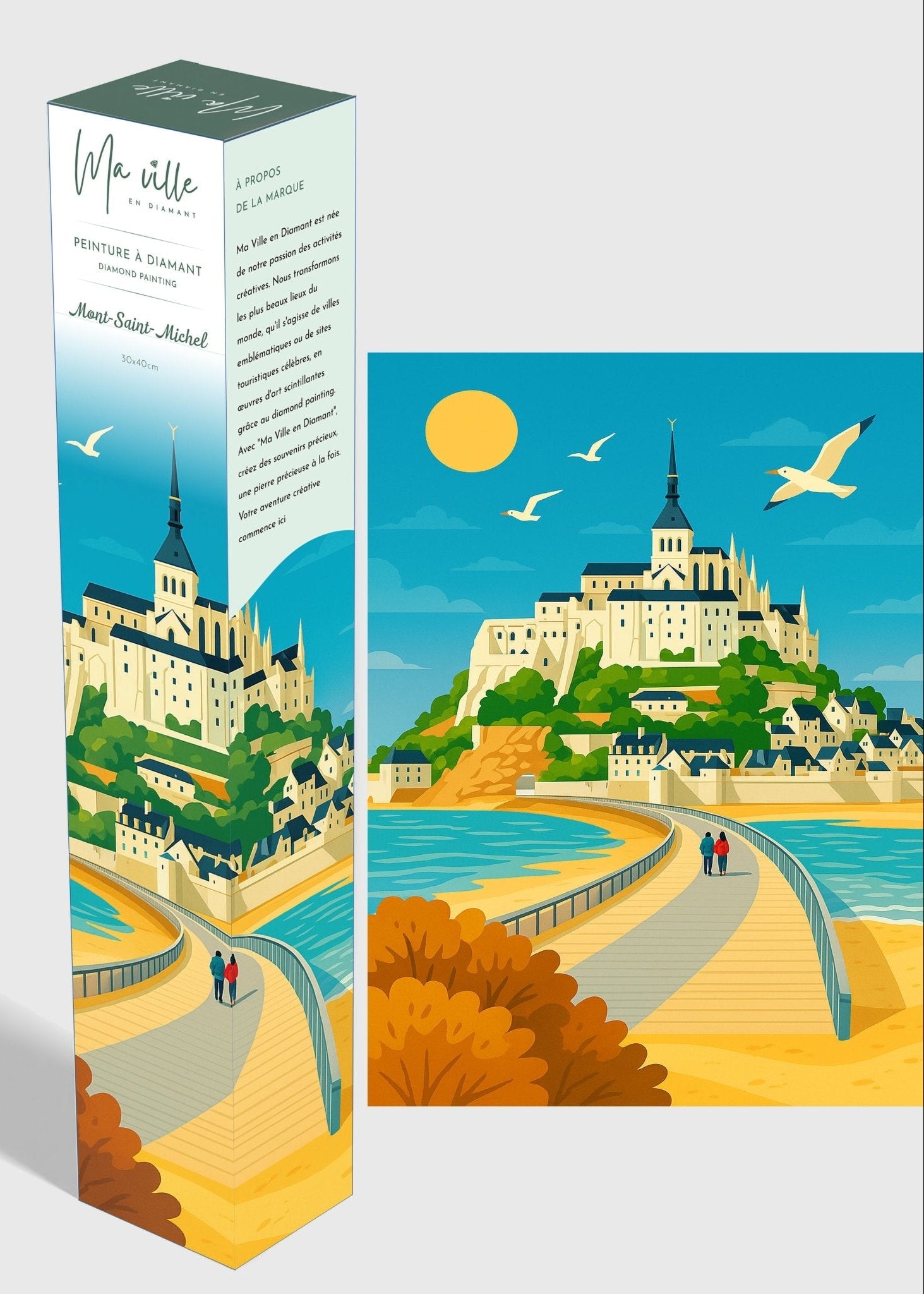 Mont Saint Michel - Peinture en Diamant - Ma Ville en Diamant