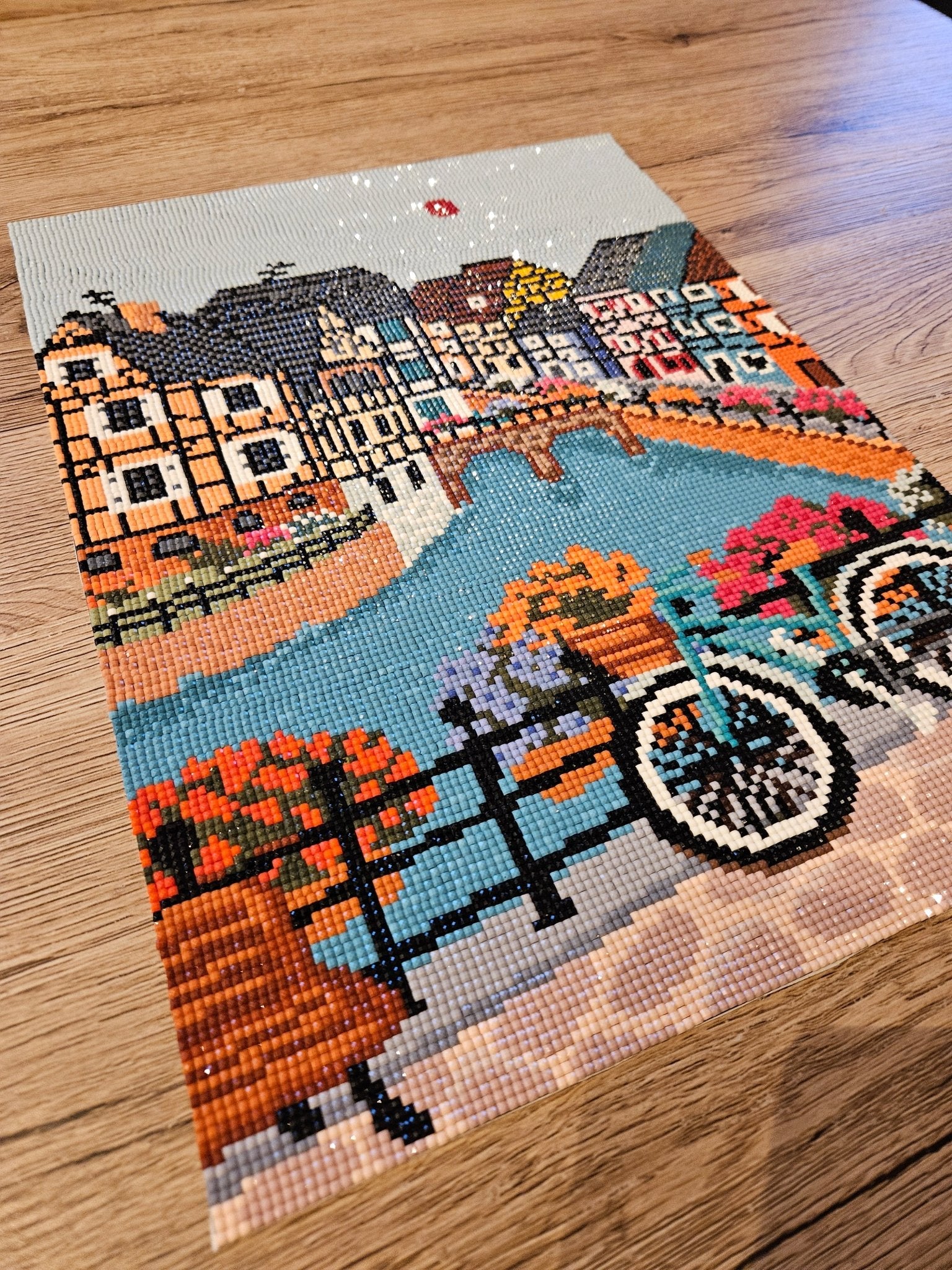 Peinture en Diamant Colmar Maisons à Colombages 30x40cm - Kit complet Diamond Painting - Ma Ville en Diamant