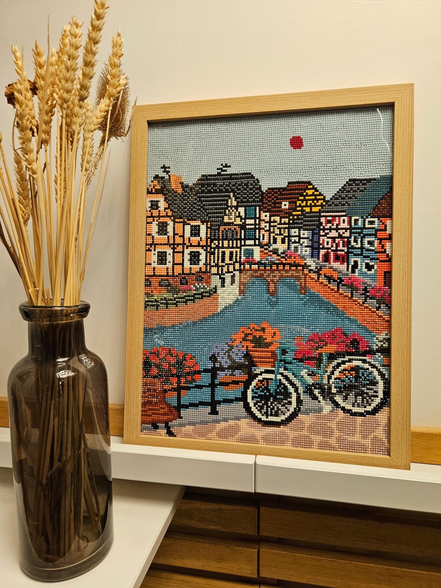 Peinture en Diamant Colmar Maisons à Colombages 30x40cm - Kit complet Diamond Painting - Ma Ville en Diamant
