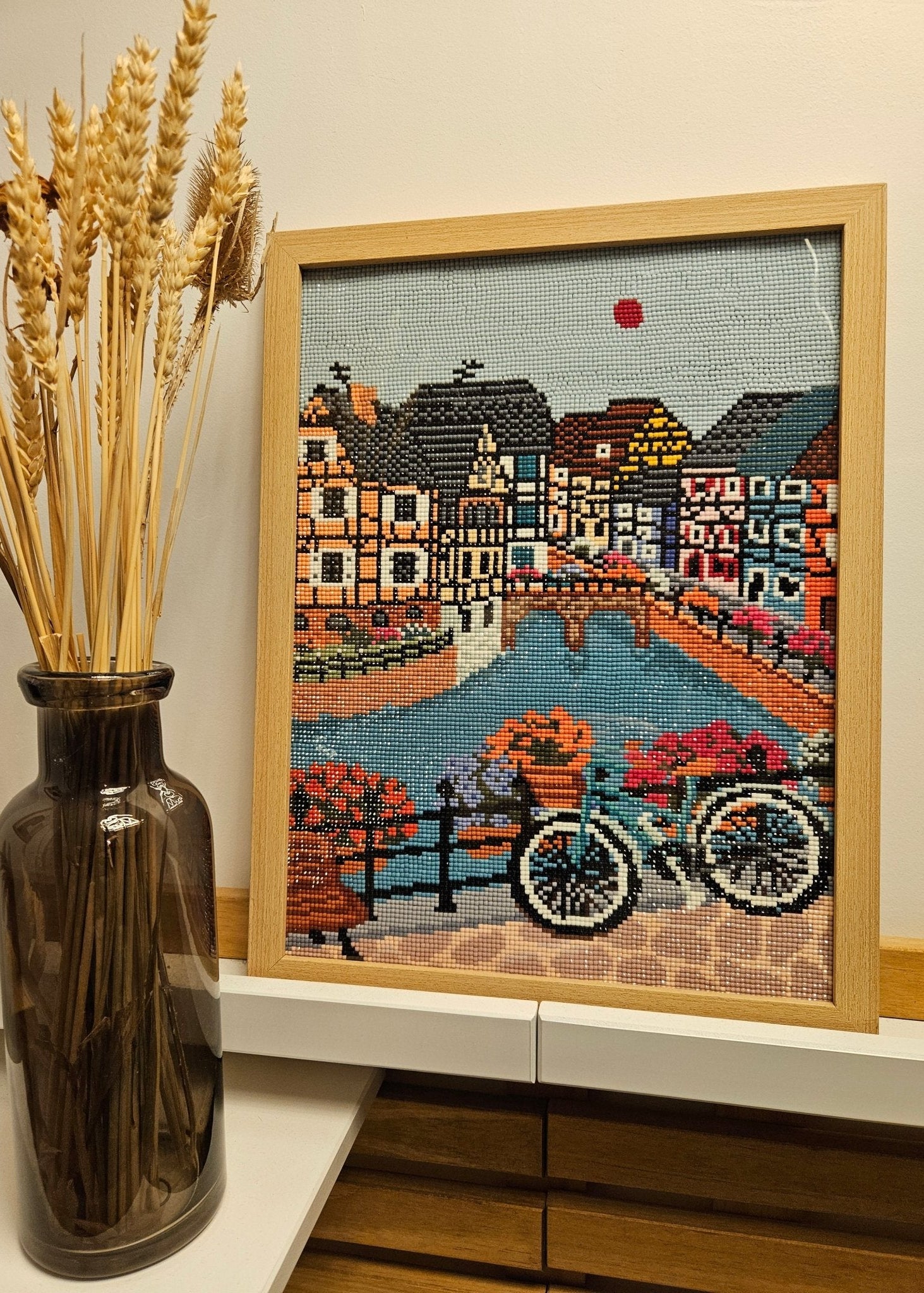 Peinture en Diamant Colmar Maisons à Colombages 30x40cm - Kit complet Diamond Painting - Ma Ville en Diamant