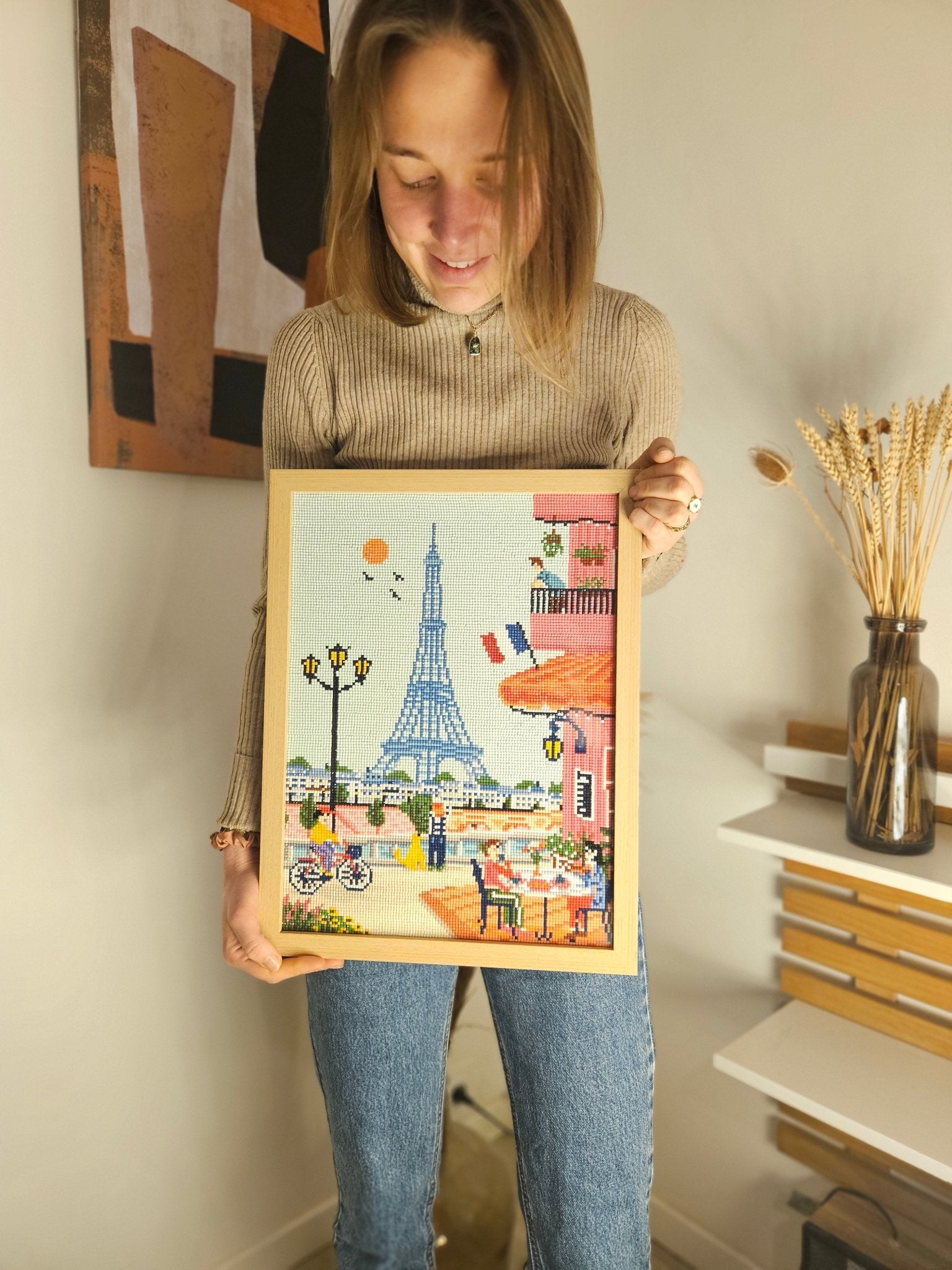 Peinture en Diamant Paris Tour Eiffel 30x40cm - Kit complet Diamond Painting - Ma Ville en Diamant