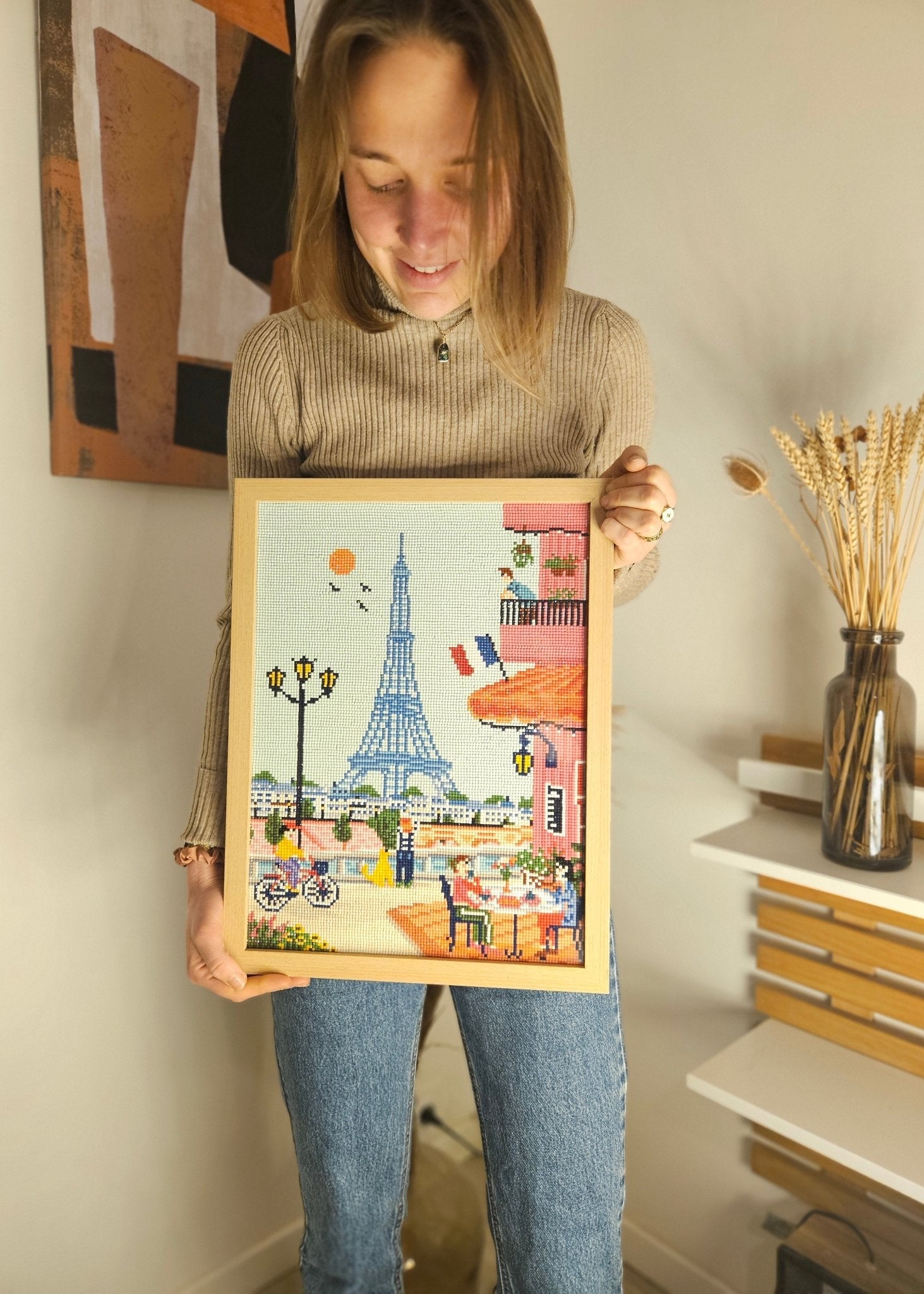 Peinture en Diamant Paris Tour Eiffel 30x40cm - Kit complet Diamond Painting - Ma Ville en Diamant