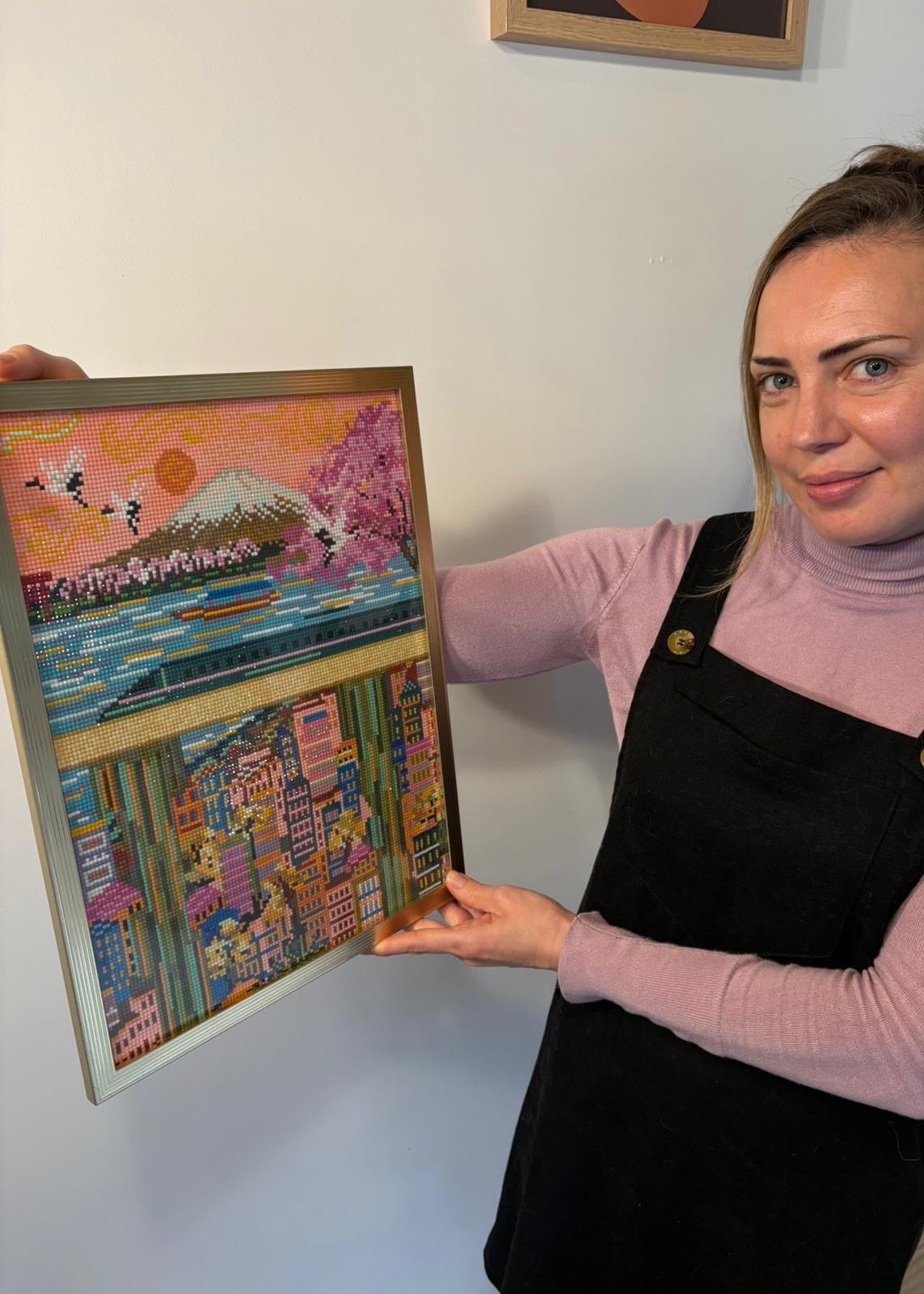 Tokyo vue Mont Fuji – Peinture en Diamant - Ma Ville en Diamant