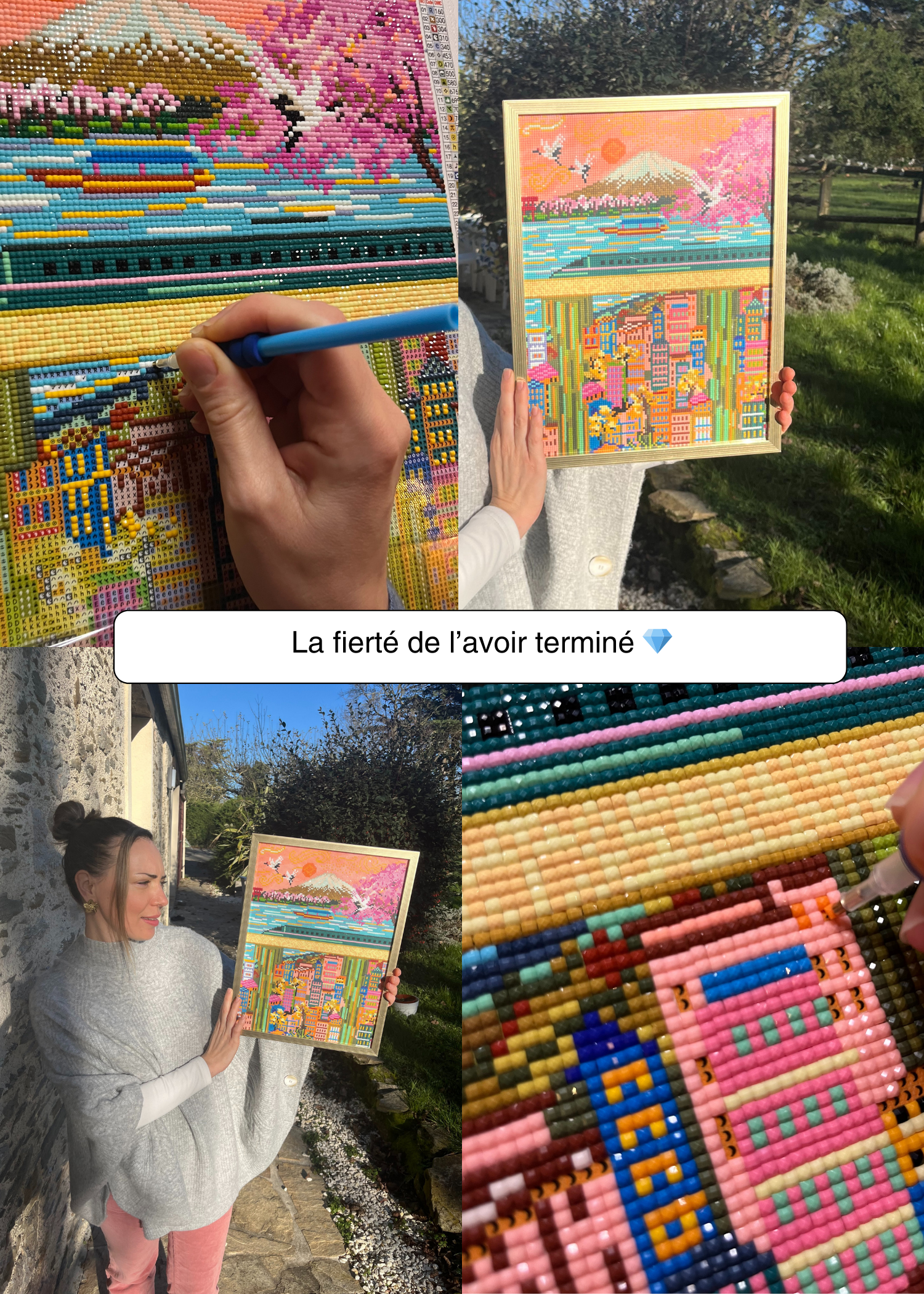 Tokyo vue Mont Fuji – Peinture en Diamant