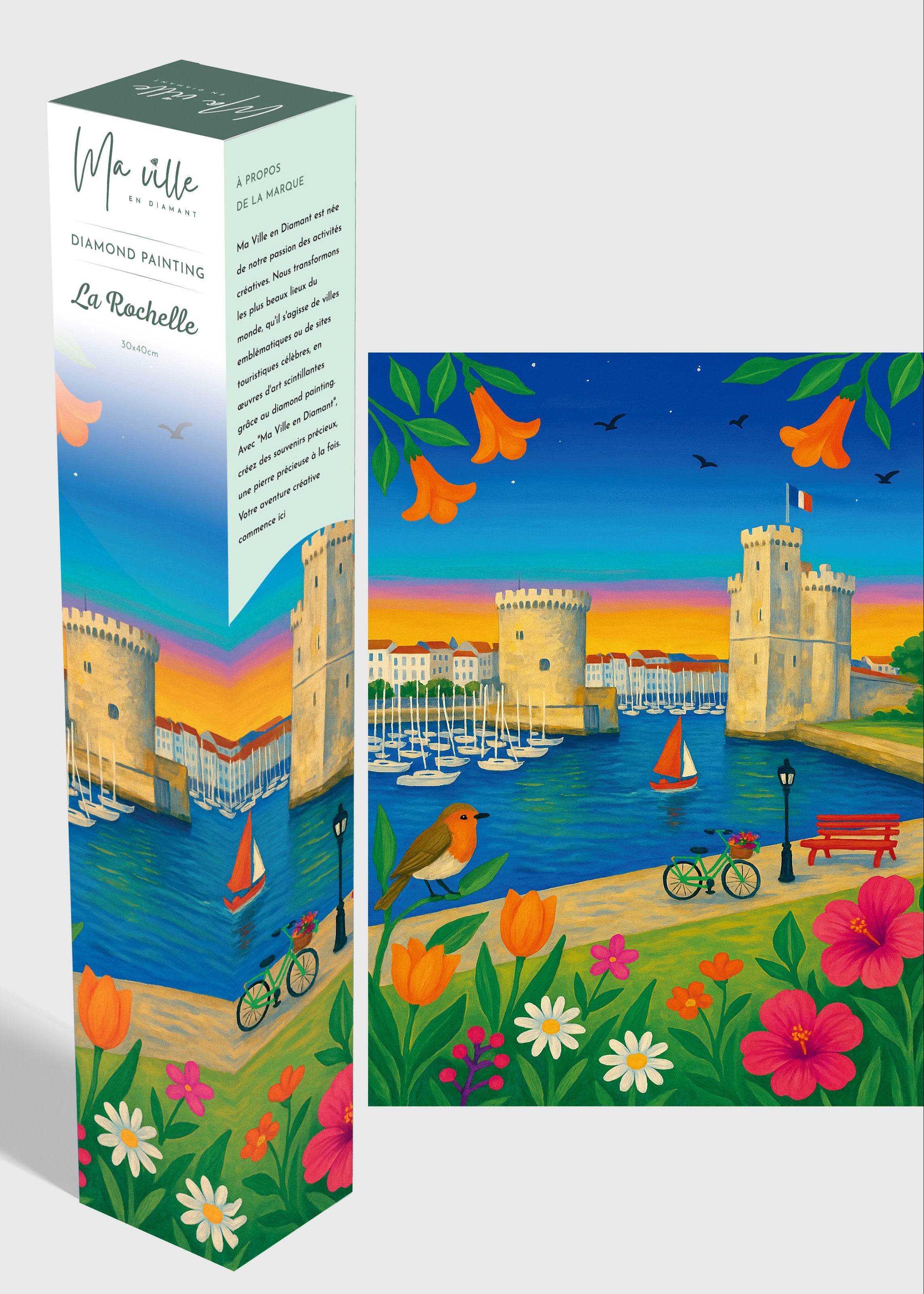La Rochelle les Tours du Vieux-Port – Diamond Painting