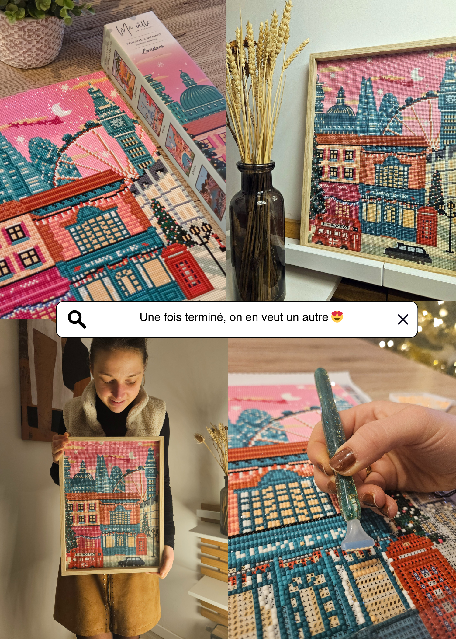 Londres à Noël - Peinture en Diamant