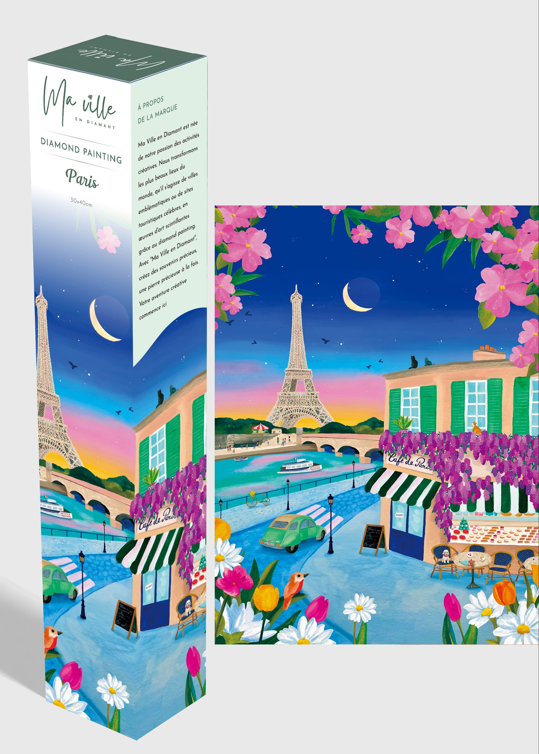 Paris sous la nuit - Diamond Painting