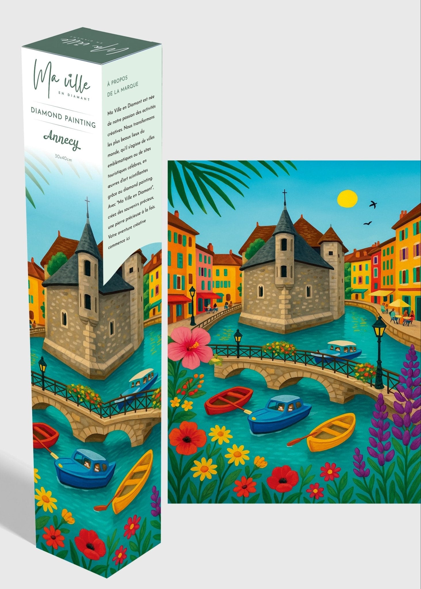 Annecy le Palais de l’Isle – Diamond Painting - Ma Ville en Diamant