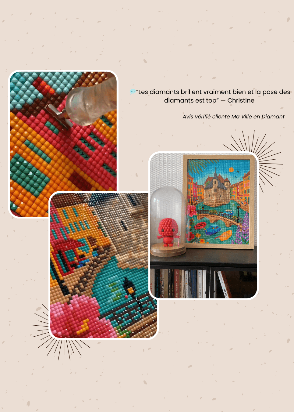 Annecy le Palais de l’Isle – Peinture en Diamant - Ma Ville en Diamant