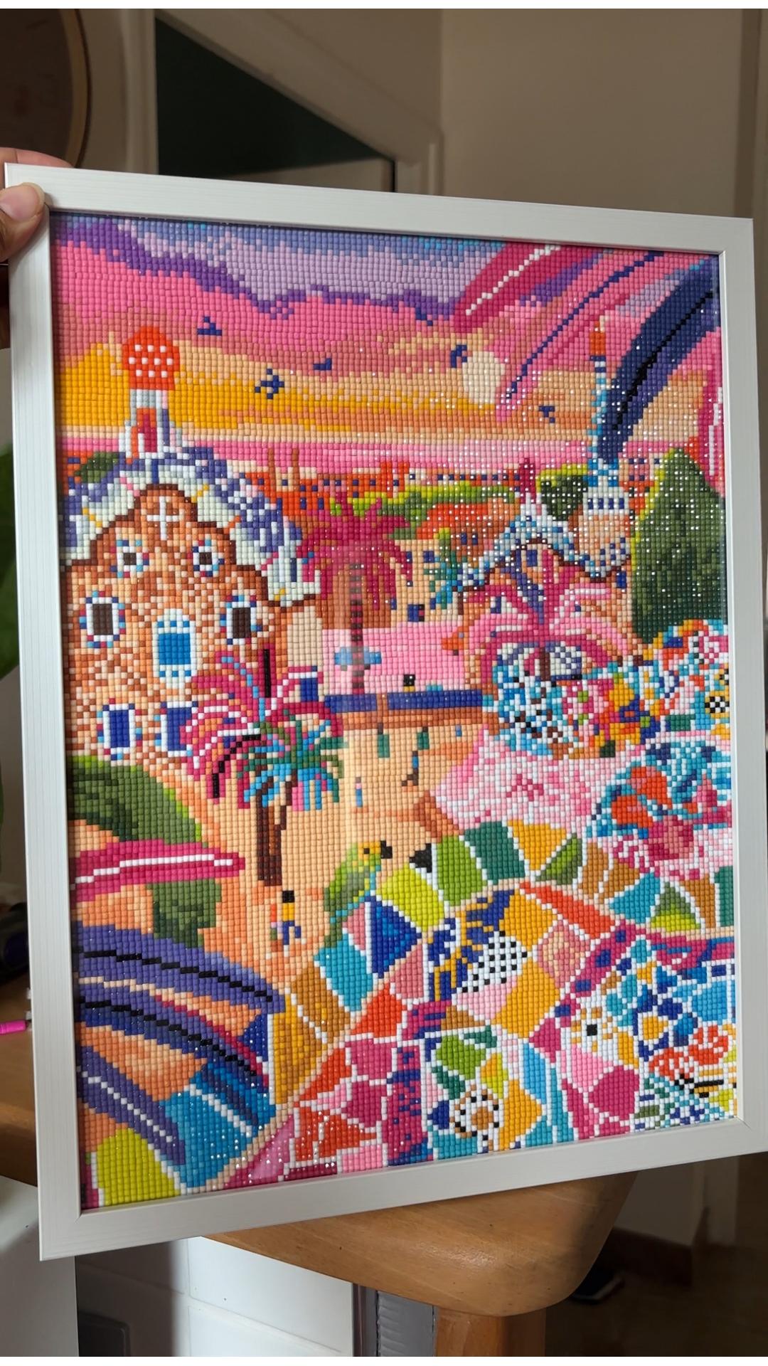 Barcelone Parc Güell - Peinture en Diamant - Ma Ville en Diamant