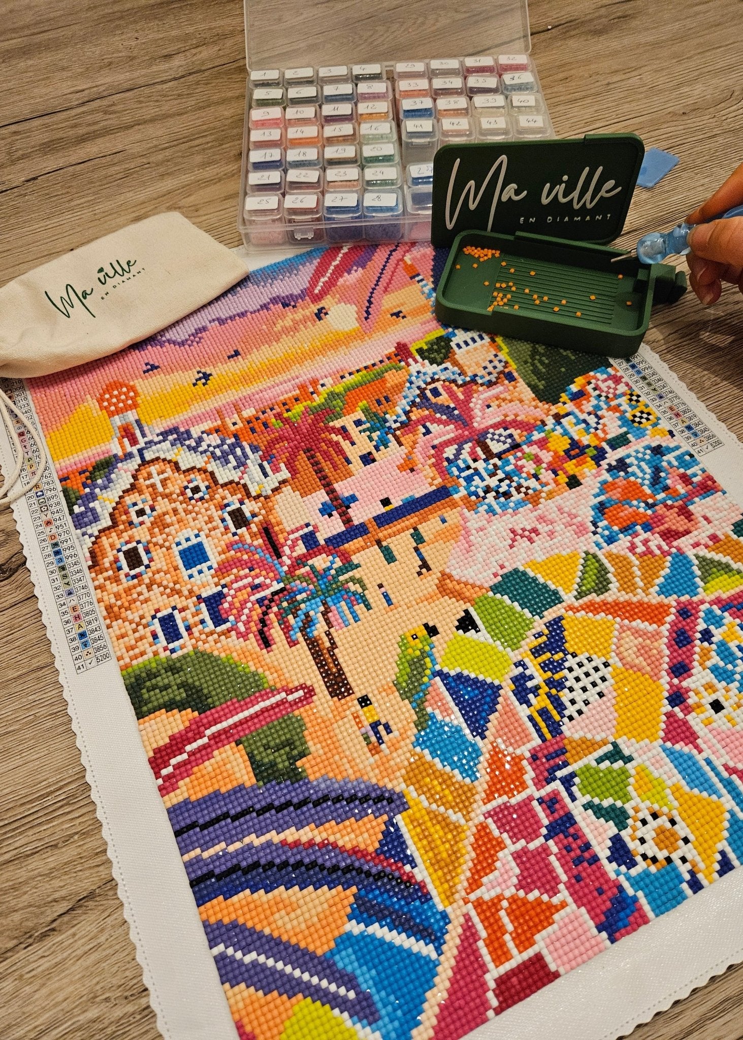 Barcelone Parc Güell - Peinture en Diamant - Ma Ville en Diamant