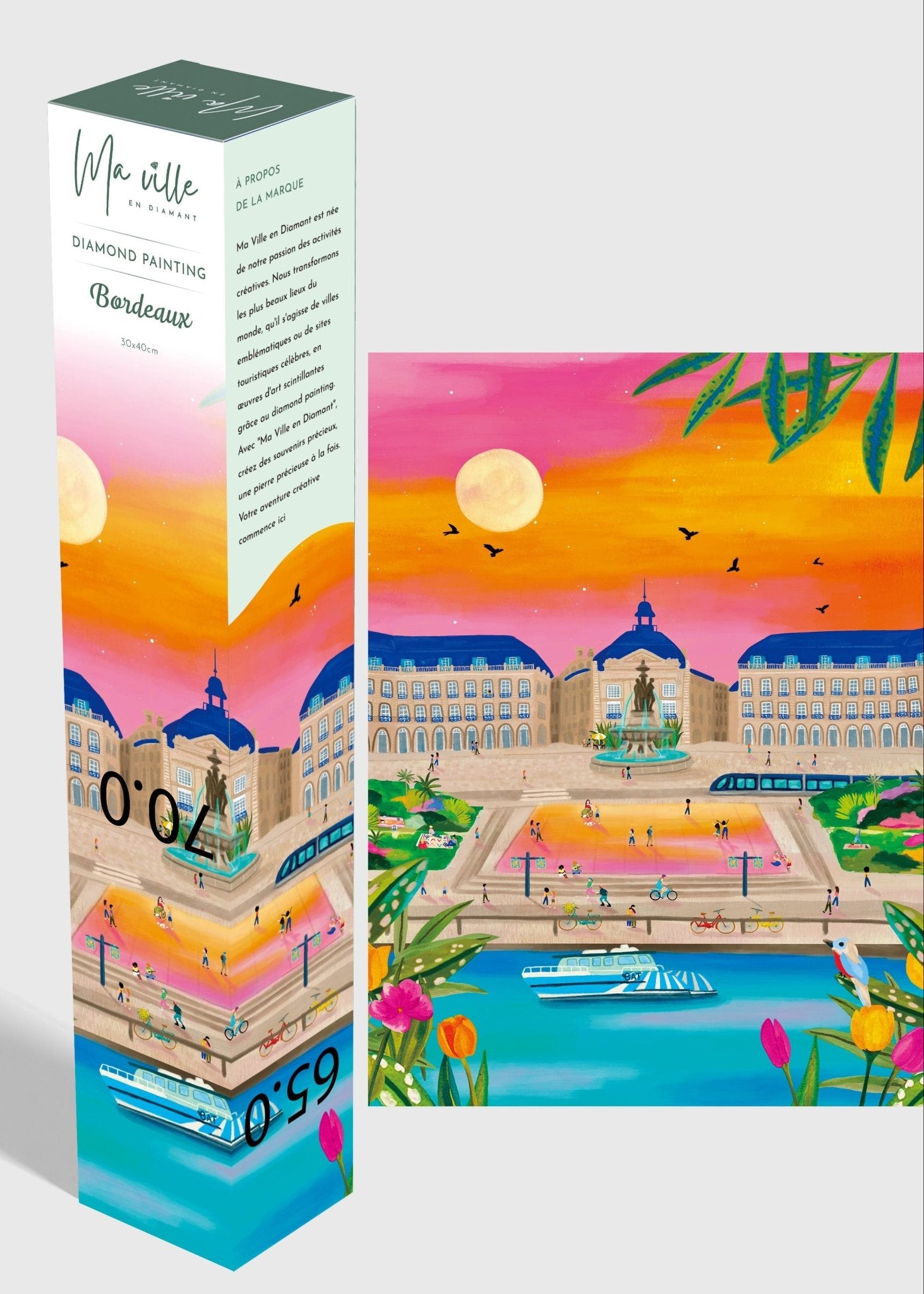 Bordeaux la Place de la Bourse - Diamond Painting - Ma Ville en Diamant