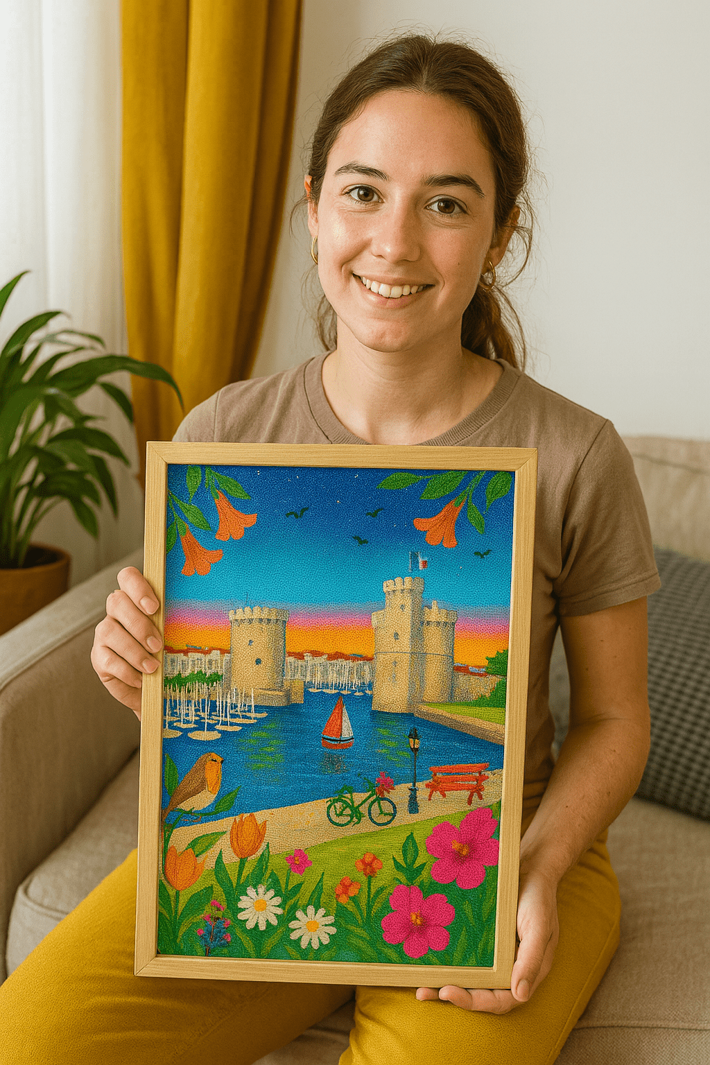 La Rochelle les Tours du Vieux - Port – Peinture en Diamant - Ma Ville en Diamant