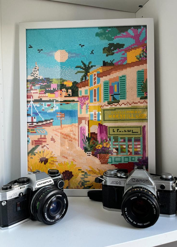 Marseille le vieux port - Peinture en Diamant - Ma Ville en Diamant