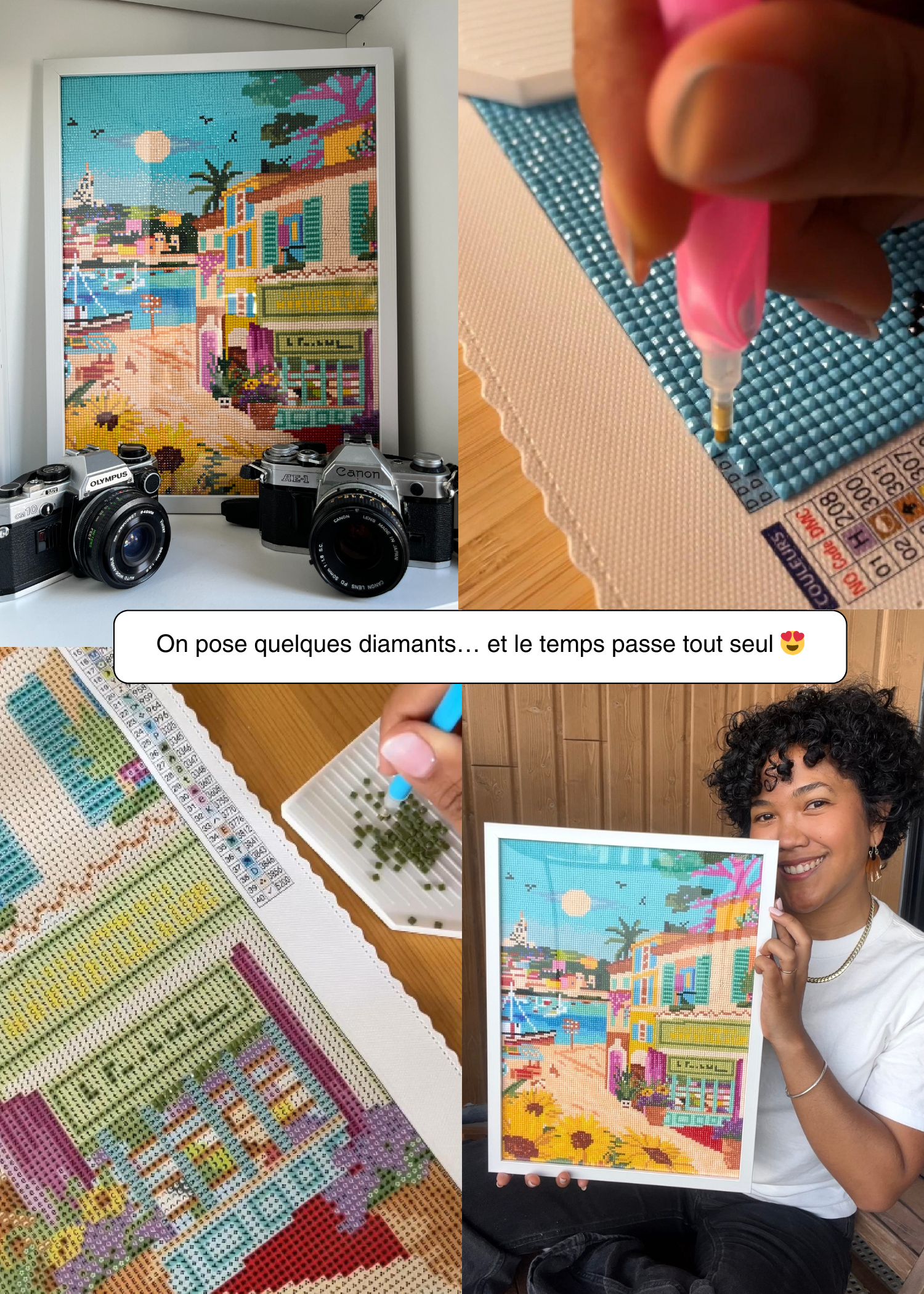 Marseille le vieux port - Peinture en Diamant