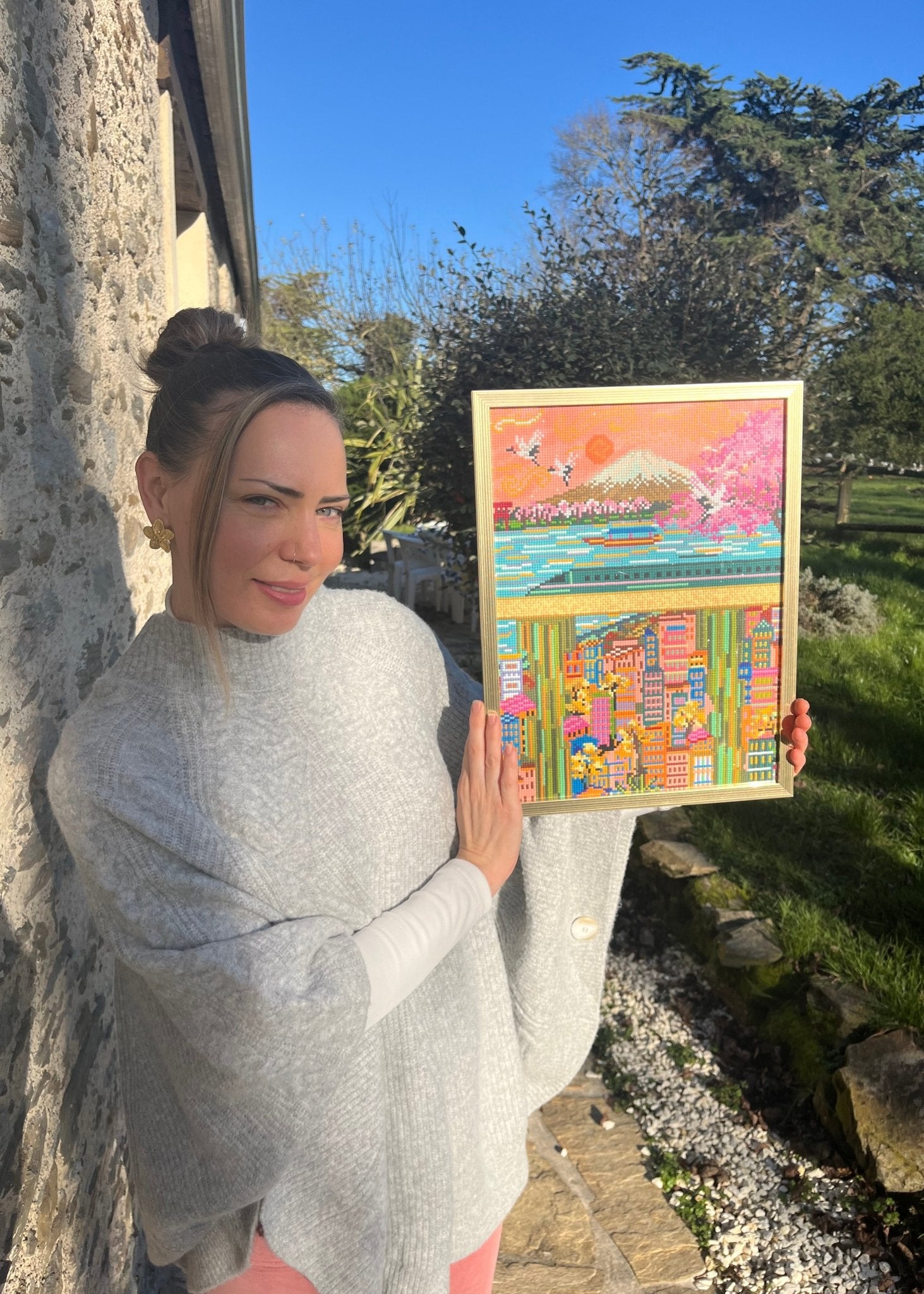 Tokyo vue Mont Fuji – Peinture en Diamant - Ma Ville en Diamant